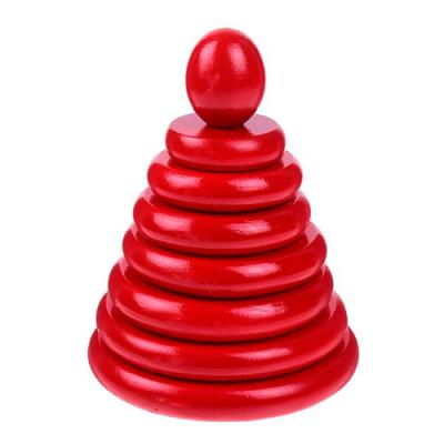 Пирамидка Красная 8 деталей Д511 