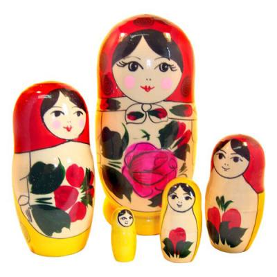 Матрешка 5 в 1(Семеновская роспись) Д577