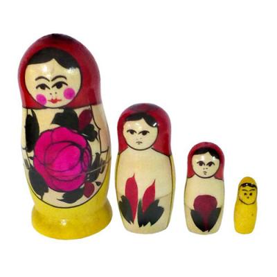 Матрешка 4 в 1 (Семеновская роспись) Д685