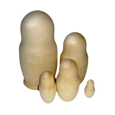 Матрешка 5 в 1 под роспись Д023