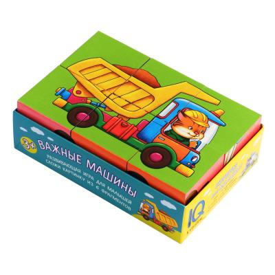 Умные кубики  в поддончике 6 штук  Важные машины 26745