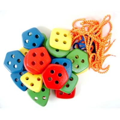 Набор геометрических пуговиц цвет и форма 20шт Д637