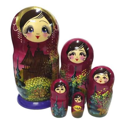 Матрешка Времена года Осень 5 в 1 Д593