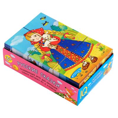 Умные кубики  в поддончике 6 штук. Русские сказки 26796