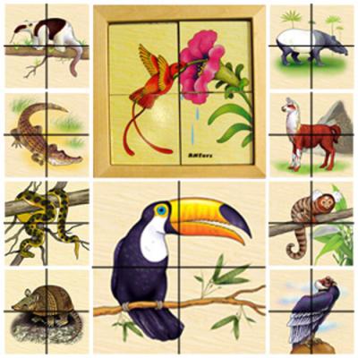 Животные Южной Америки картинки разрезные Д445