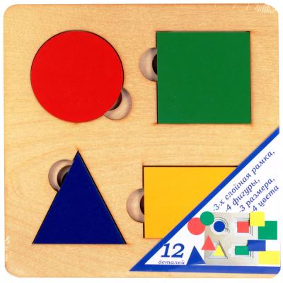 Больше-меньше Геометрия арт.7909 доска Сегена