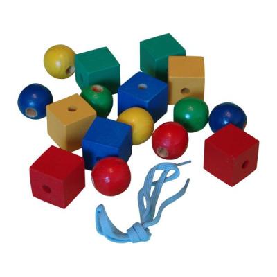 Бусы  геометрические цветные