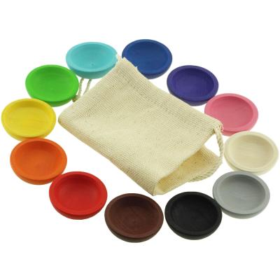 Набор Цветные тарелочки