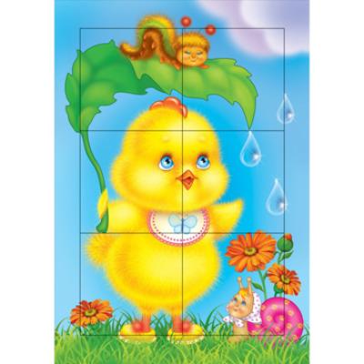 Развивающие рамки. Цыпленок (с листиком)