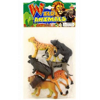 Набор резиновых зверей Дикие животные Н8421