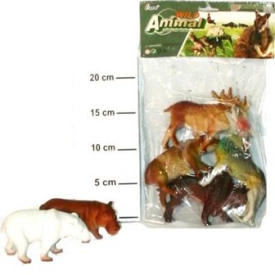 Набор резиновых зверей  Дикие животные Н9337 