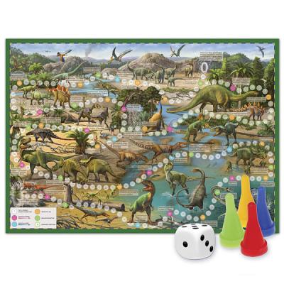 Настольная игра - ходилка Путешествие в мир динозавров 59,5x42 см