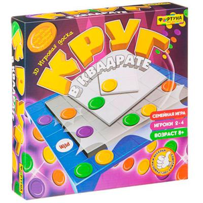 Настольная семейная игра Круг в квадрате Ф77177