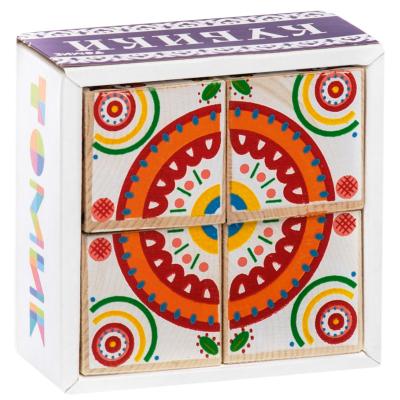 Кубики Русские Узоры 4 шт 3333-8