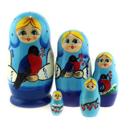 Матрешка 5 мест Времена года.Зима в уп SMS0502vz-04U