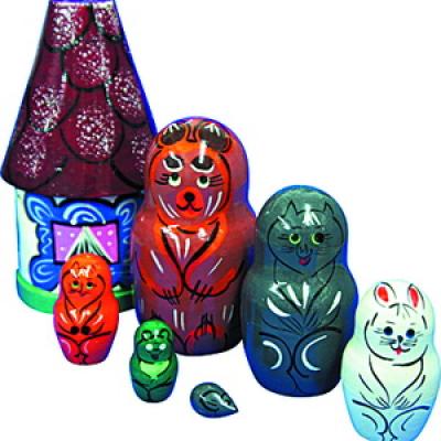 Матрёшка  Сказка  Теремок ( 6 в 1 )
