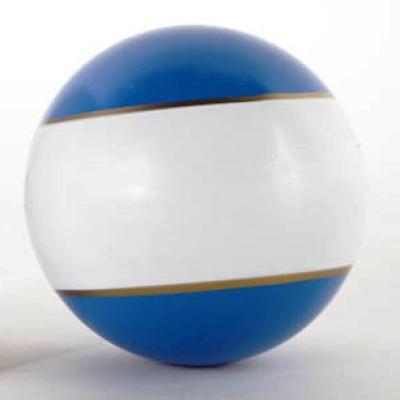 Мяч 100 мм. резиновый С-20ЛП (полоса)