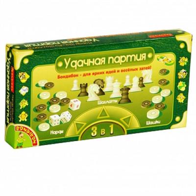 Нарды, шашки, шахматы - набор игр BONDIBON ВВ0684