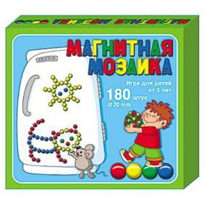 Мозаика магнитная  180 шт/20 мм 4 цвета 00944 