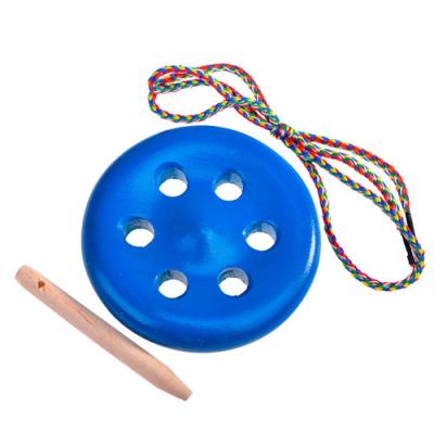 Пуговица шнуровка 6 дыр крашеная Ш035