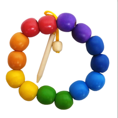 Бусы Радуга шары малые цветные 14 шт Д-642 