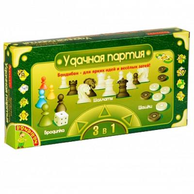 Шашки, шахматы, бродилки - набор игр BONDIBON ВВ0692