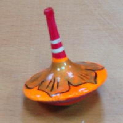 Волчок Спираль большой с блестками 7822