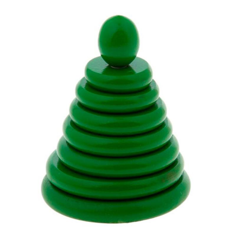 Пирамидка Зеленая 8 деталей Д517 