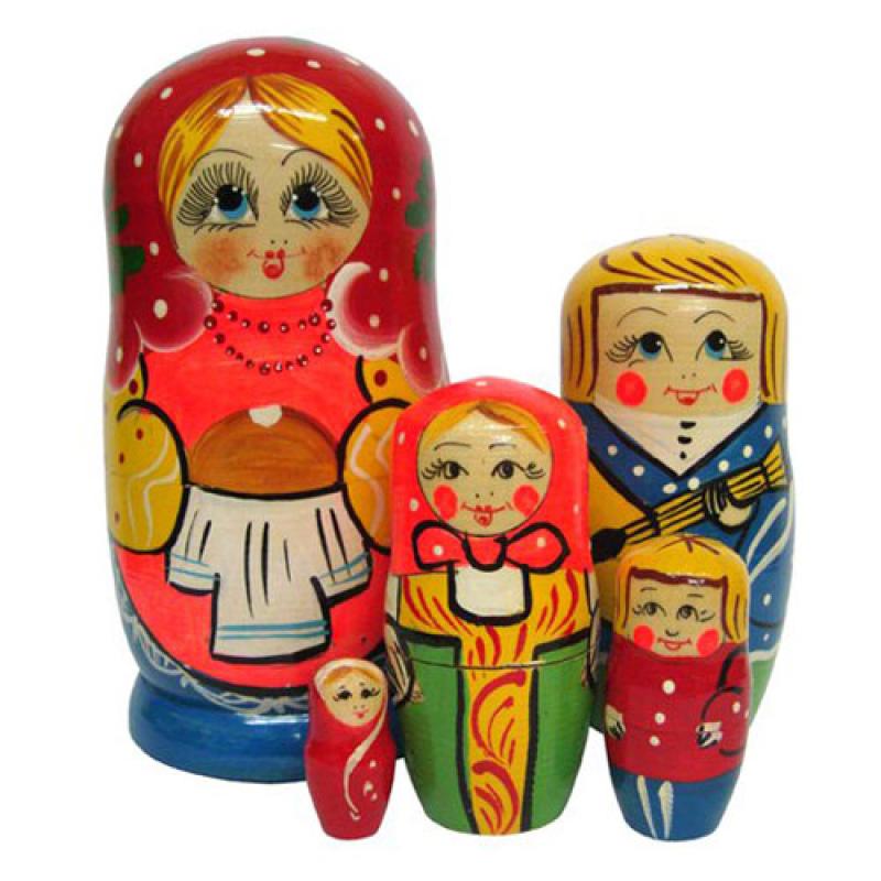 Матрешка Семья (матушка) (5 в 1) Д540