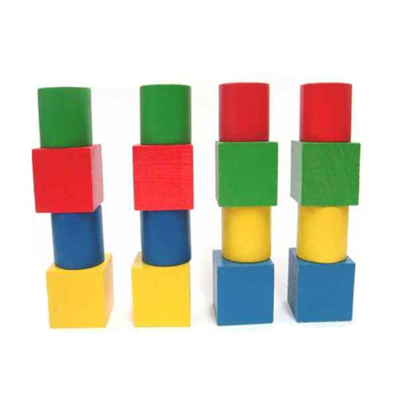 Набор геометрических фигур цветной 16штук Д636