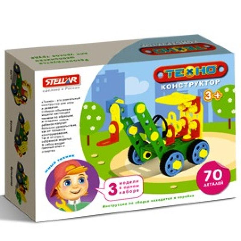Конструктор техно Кран  70 деталей 02035