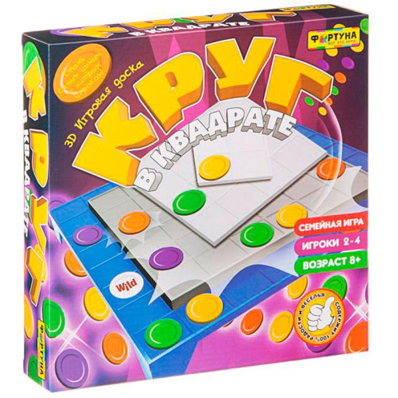 Настольная семейная игра Круг в квадрате Ф77177