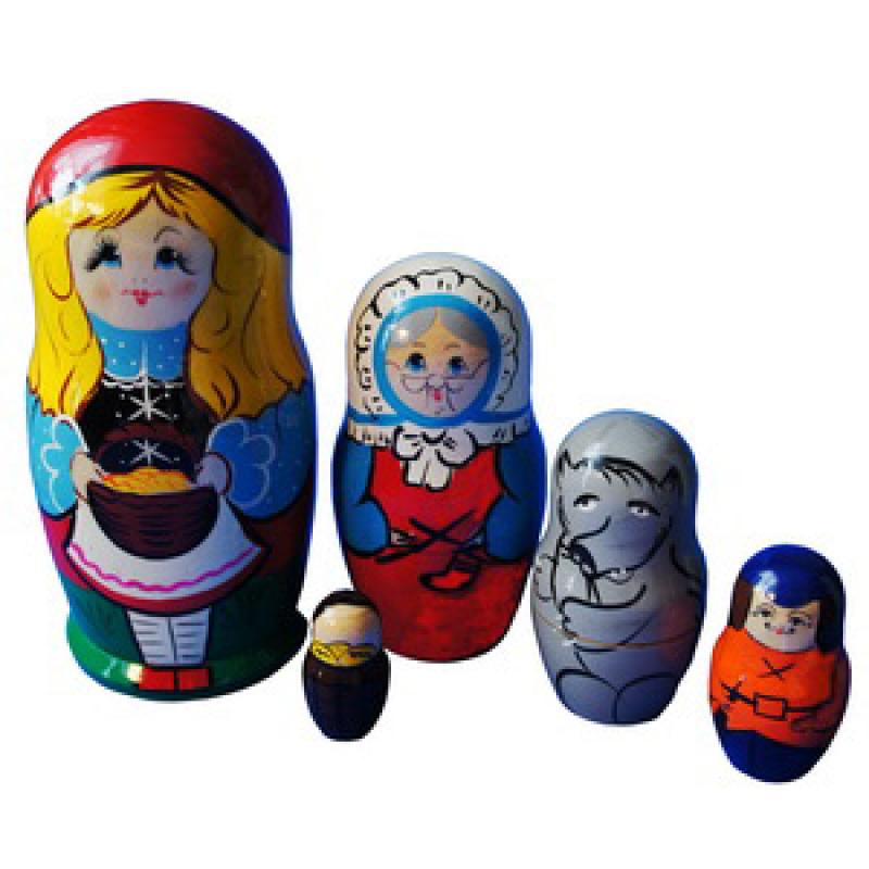Матрешка Сказка Красная шапочка  Д-519