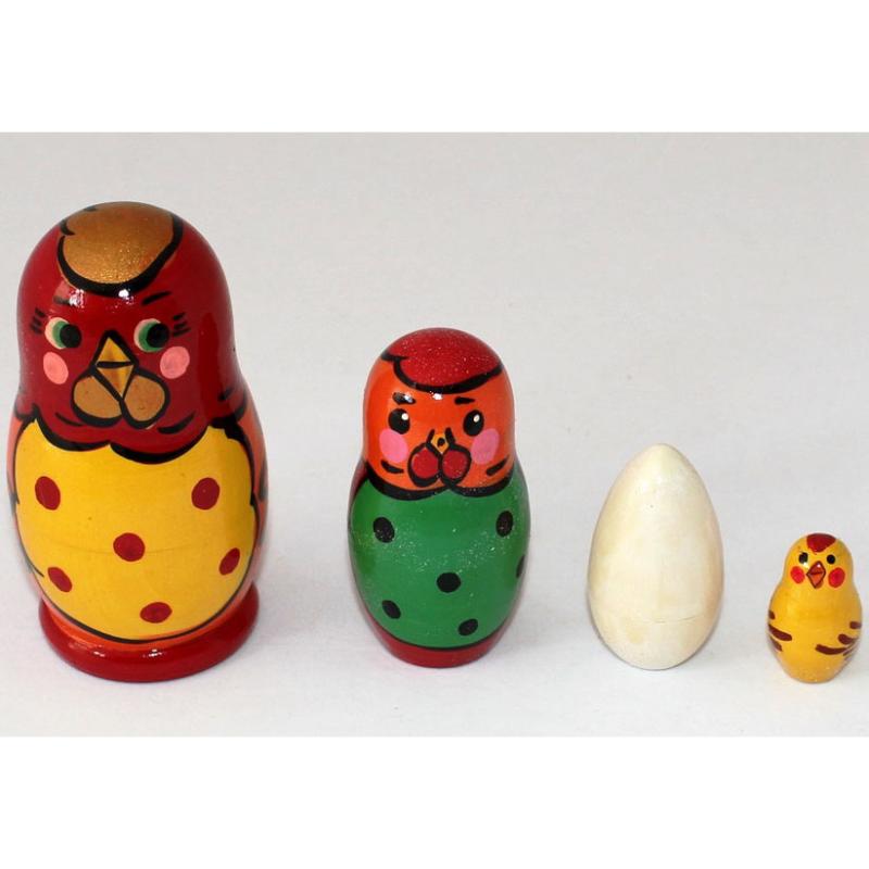 Матрешка Петушок  4 персонажа 