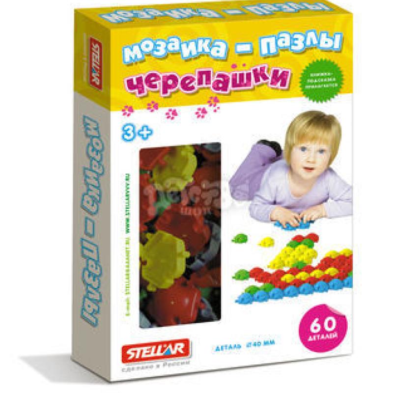 Мозаика-пазлы  Черепашки ( 40 мм/ 60 шт.)