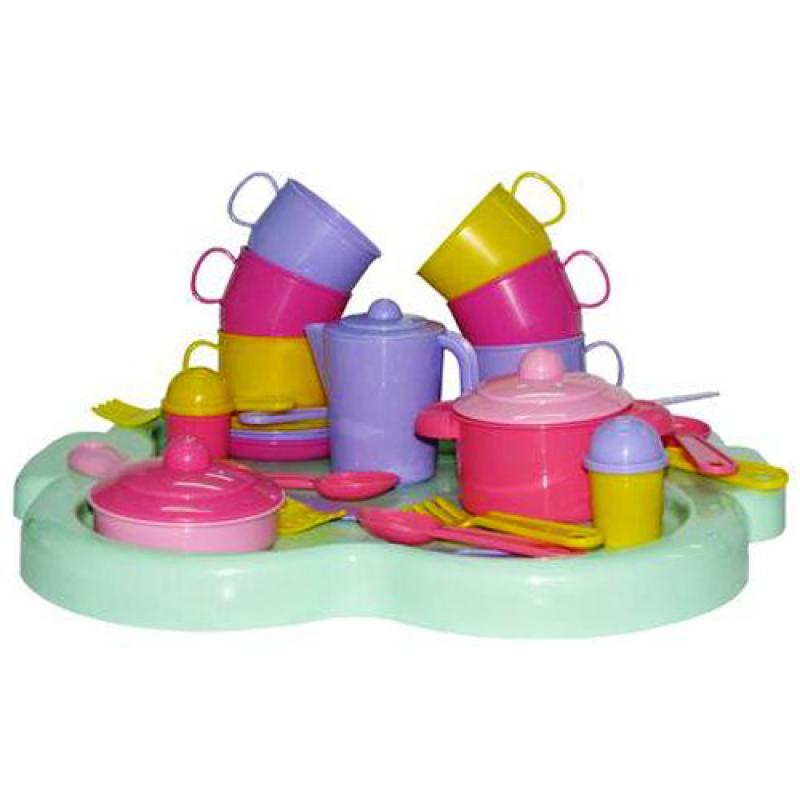 Набор детской посуды Янина с подносом на 6 персон 4077