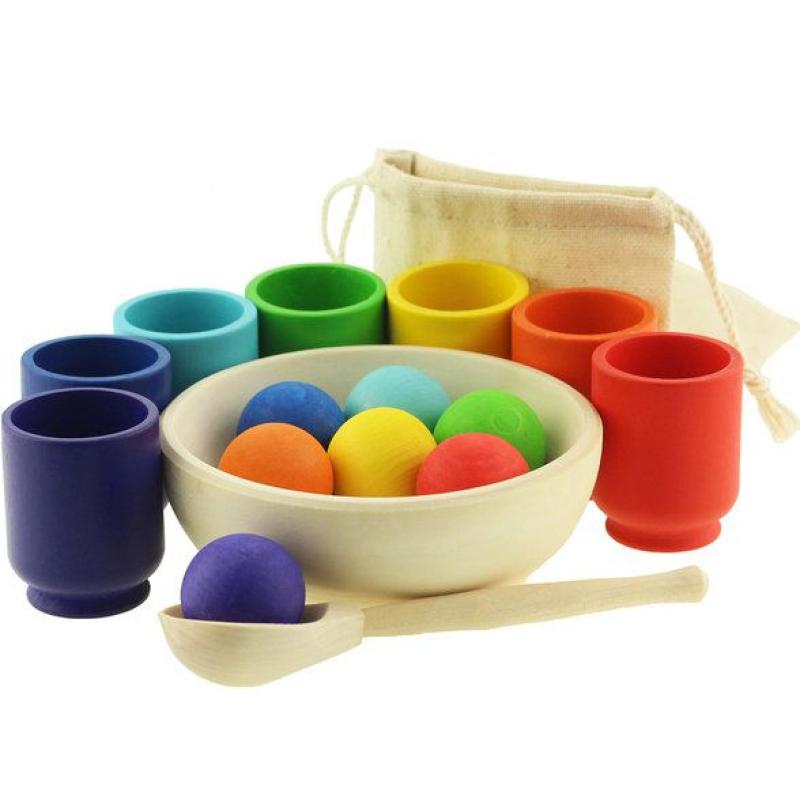 Сортер Радуга: Шарики в стаканчиках